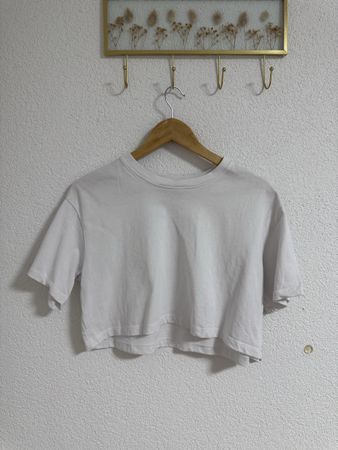 FB Sister T-Shirt Boxy Fit Cropped weiss Grösse XS