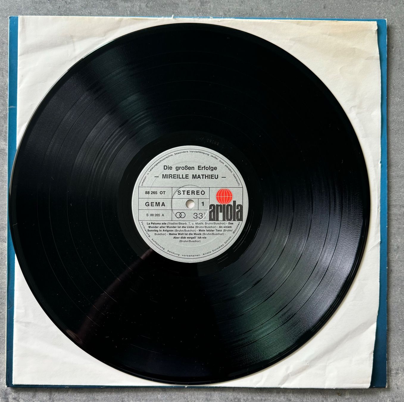 Dischi in vinile: Mireille Mathieu "Die grossen Erfolge" - LP signiert – Usato da Zürich venduto da Alot16 3