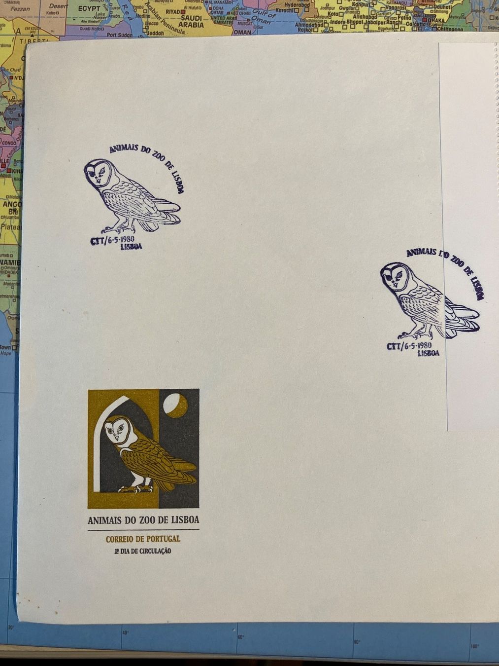 Tutti i francobolli: 1980 Animals do Zoo de Lisboa – Usato da Cunter venduto da Bicasi58 2