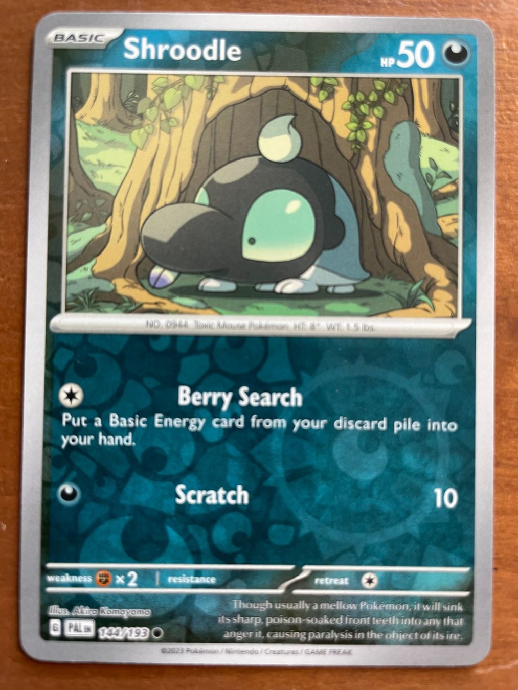 Pokémon Carte collezionabili: Pokemon Shroodle Reverse (Versand gratis) – Nuovo (secondo la descrizione) da Chur venduto da Angerson