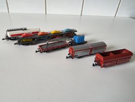märklin mini-club 5 Stück verschiedene Güterwagen