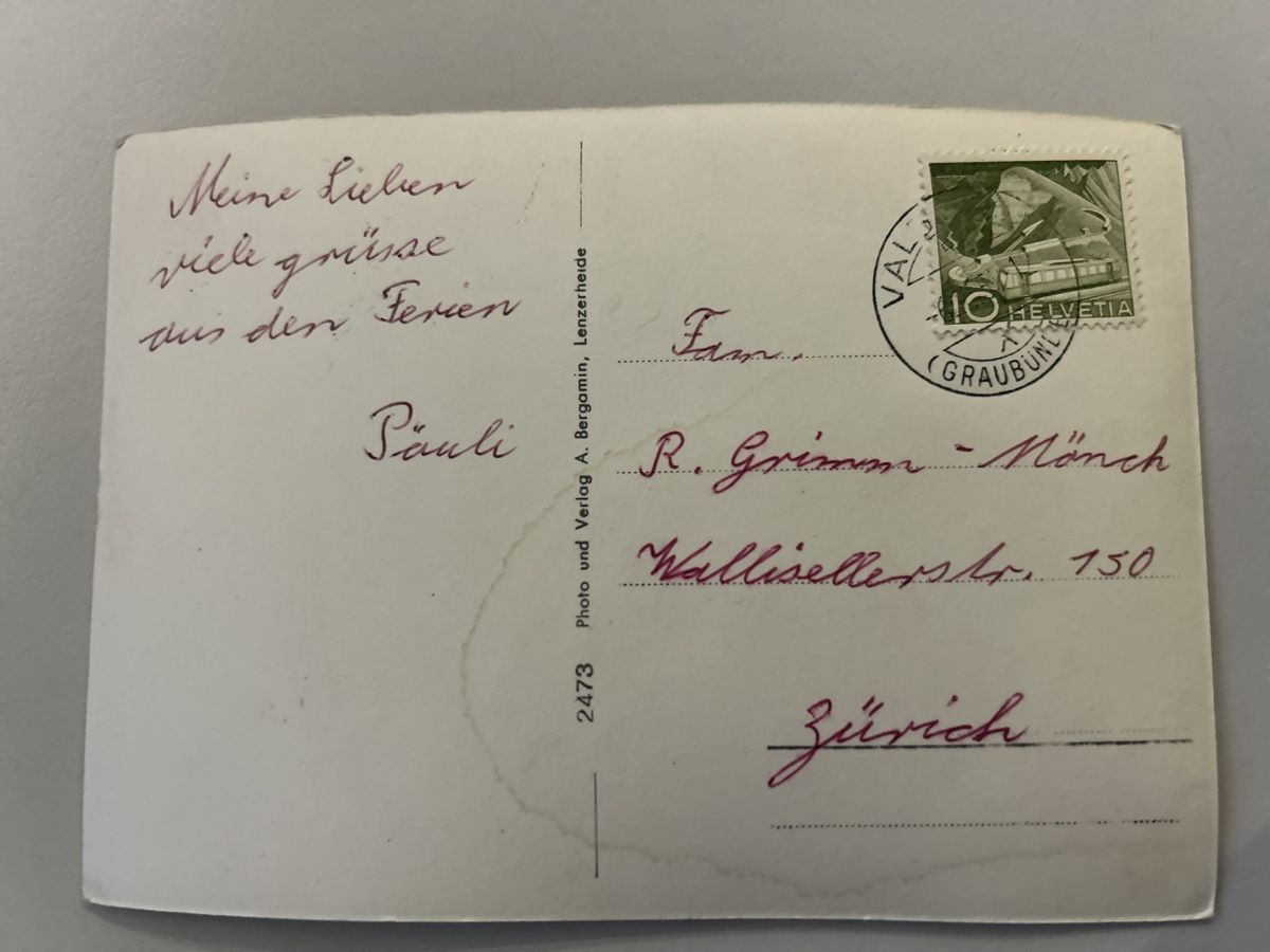 Cartoline postali: Alte Ansichtskarte Lenzerheide Valbella bei Spoina – Usato da Rüdlingen venduto da Lichee 1