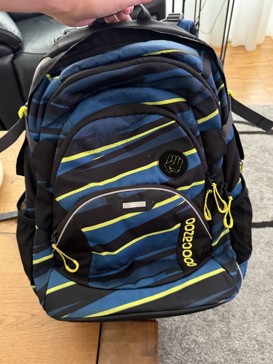Coocazoo Kindertaschen: Backpack Coocazoo blue yellow stripes good condition – Gebraucht aus Zuerich von mjaudm 1