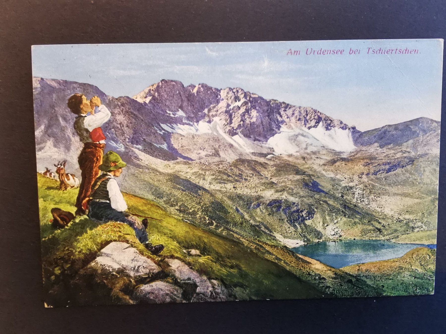 Cartoline postali: Tschiertschen   Urdensee   Ansichtskarte  Graubünden  Alpen – Usato da Rheineck venduto da kat_7gld