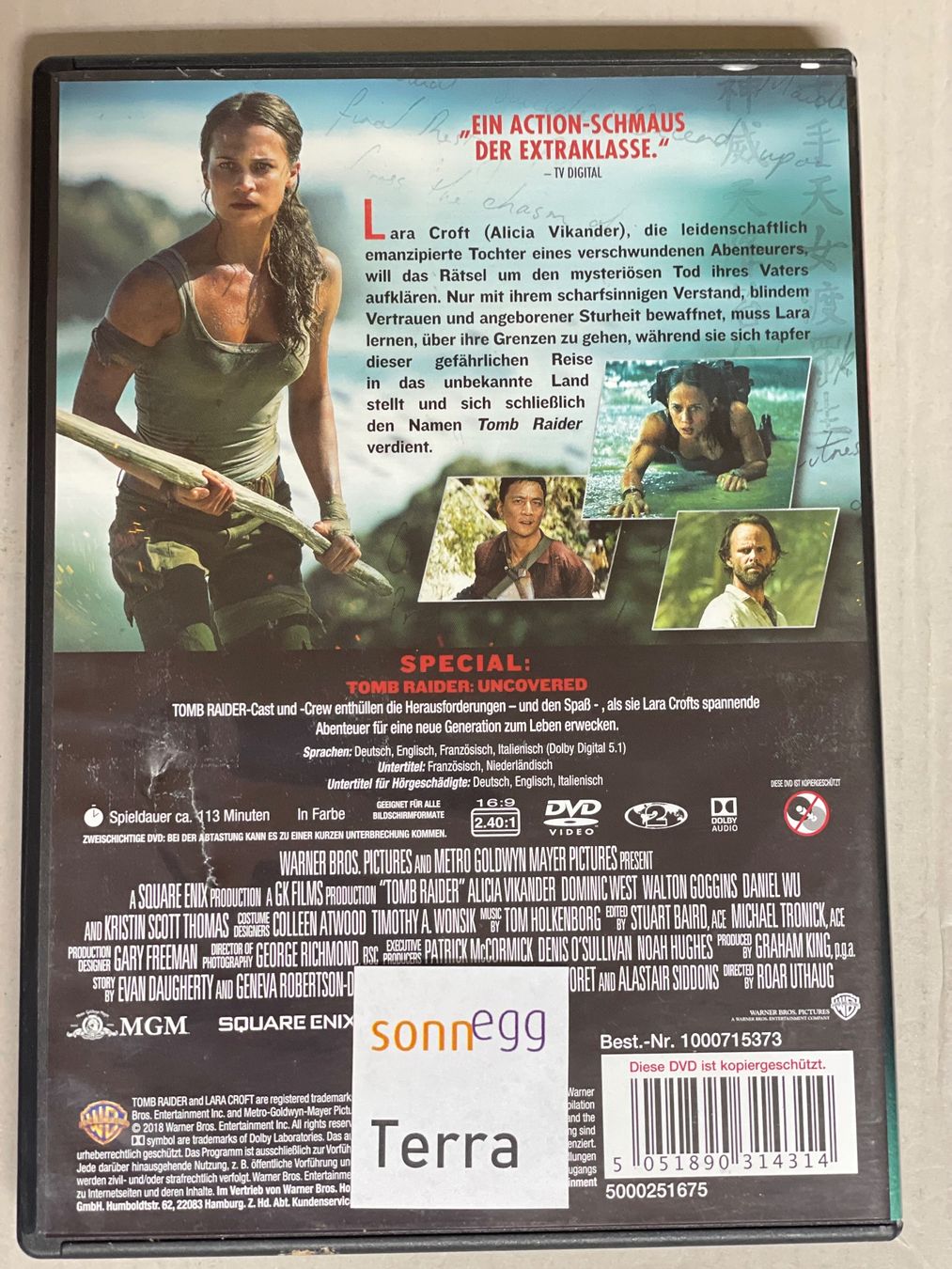 Tutti i DVDs: Tomb Raider – Usato da Muri b. Bern venduto da AdidasCollector 1
