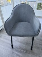 Esszimmerstuhl Stoff grau guter Zustand 6 Stühle