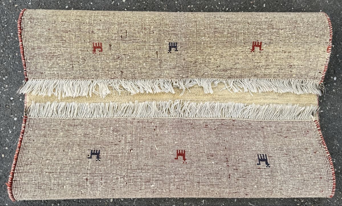 Gabbeh Teppiche: Wunderschöner Perserteppich  mit Tier-Motiven, 140x103.cm – Neu und originalverpackt aus Sempach von Star7 3