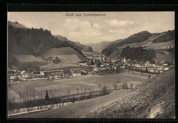 Cartoline postali: Trubschachen, Generalansicht der Stadt i – Usato da Berlin venduto da bartko-reher
