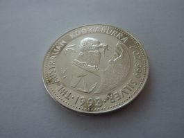 1 Unze - Silbermünze aus Australien : Kookaburra 1993. stgl.