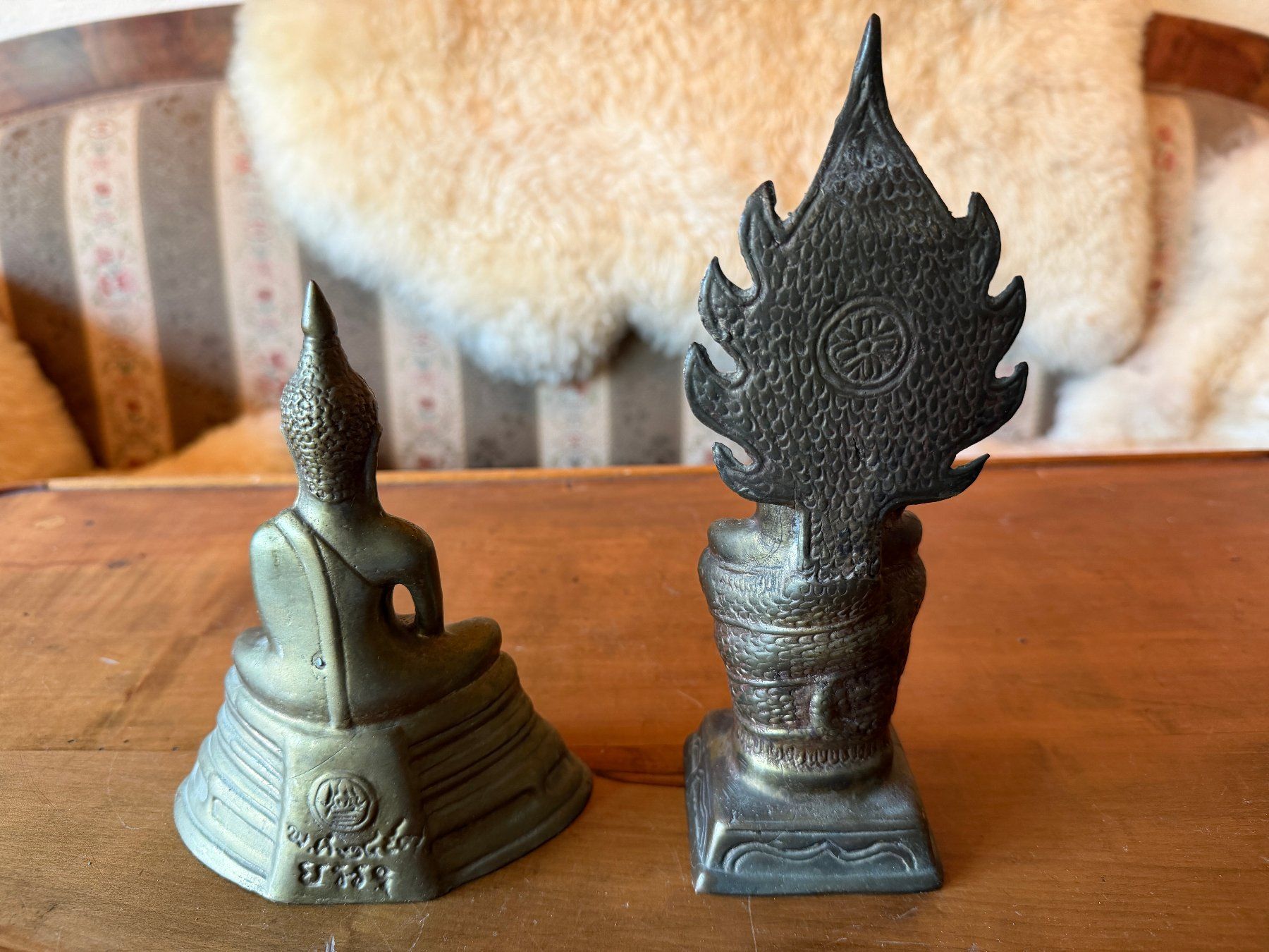 Sculture & Statue: Zwei verschiedene thailändische Buddha-Statuen, Messing – Usato da Zofingen venduto da Schekke 4