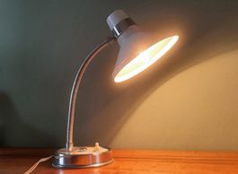 Kleine, vintage Schwanenhalslampe 60-er