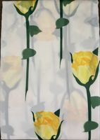 Duschvorhang mit Rosenmuster, 180x180cm, NEU!