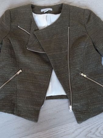 Jacke mit Reissverschluss braun Gr. M