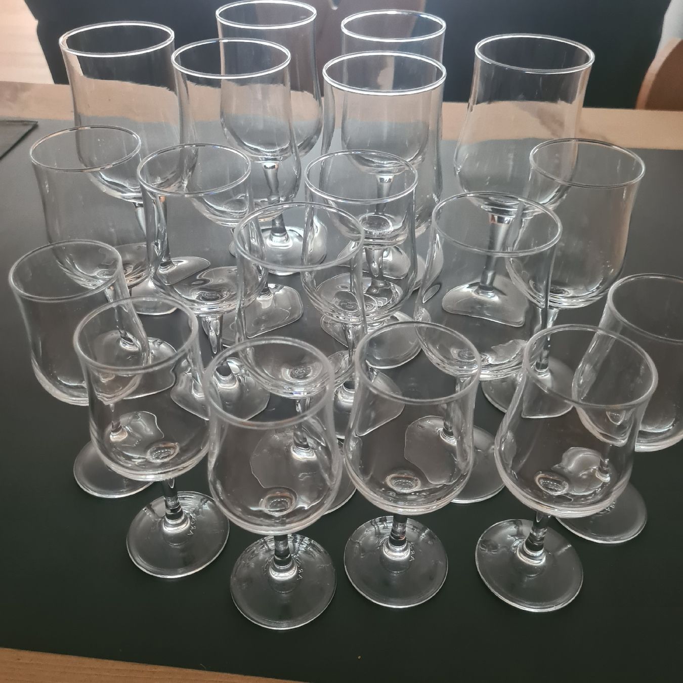 Gläser: Rot- Weiss- Schnaps Gläser Set  a' 6 Stück – Gebraucht aus Steinen von turbogeiss99 1