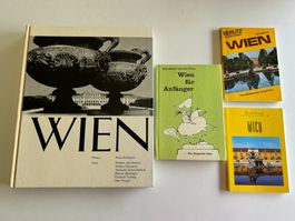 4 Wien Reiseführer, z.T. Vintage, top Zustand