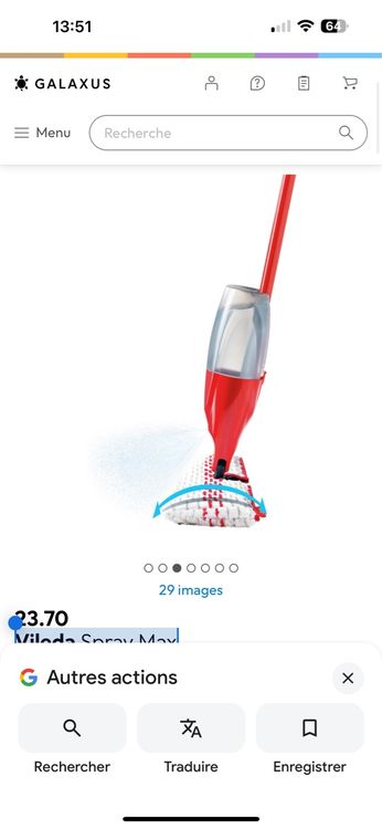 Vileda Nettoyeurs à vapeur: Vileda Steam serpillère à vapeur, idéal pour le nettoyage! – D'occasion à Martigny par gigikro 7