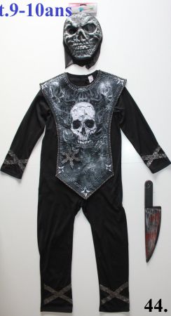 Costume squelette / Skelett t. 9 - 10 ans