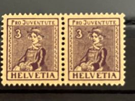 Pro Juventute 1917 3 Rp. Trachtenbild, **