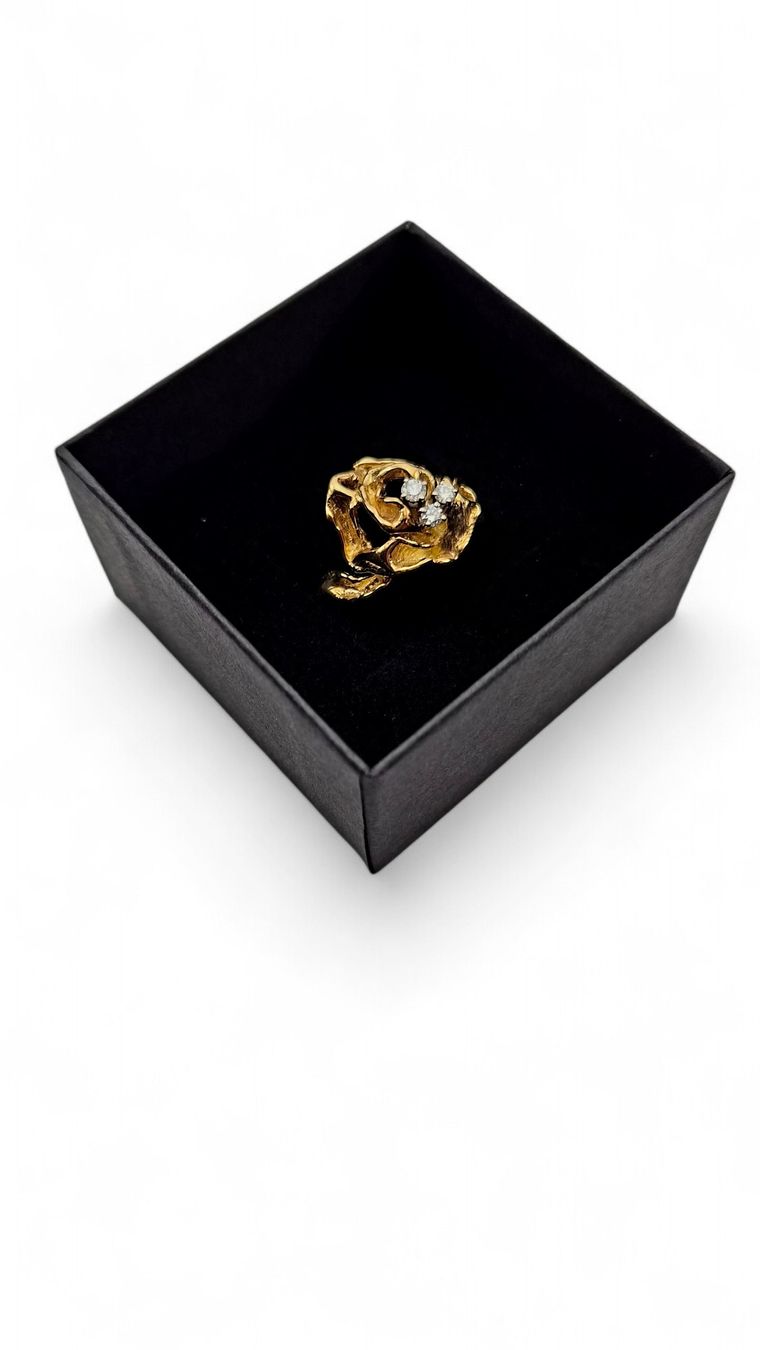 Gilbert Albert Anelli: Bague Gilbert Albert or 18 k diamants – Usato da Clarens venduto da Rimany 4