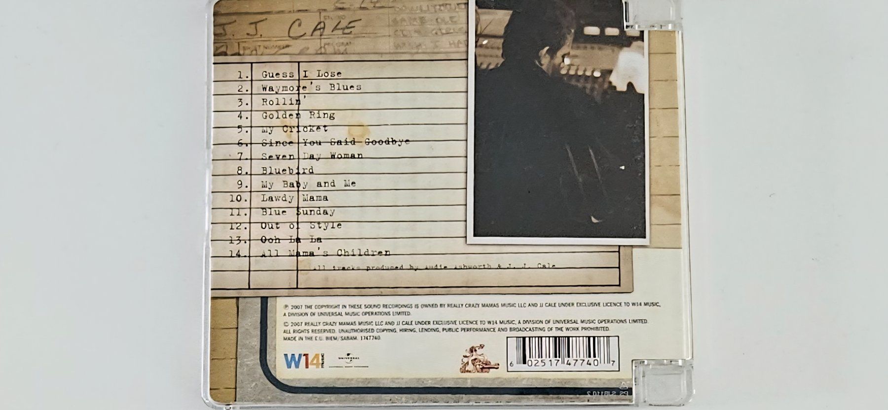 CDs: CD - J.J. Cale - Rewind: Unreleased Recordings – Gebraucht aus Baar von Bigs1 1