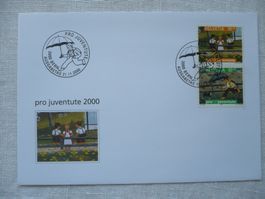 Pro Juventute 2000 1 FDC mit SBK J357 & J358