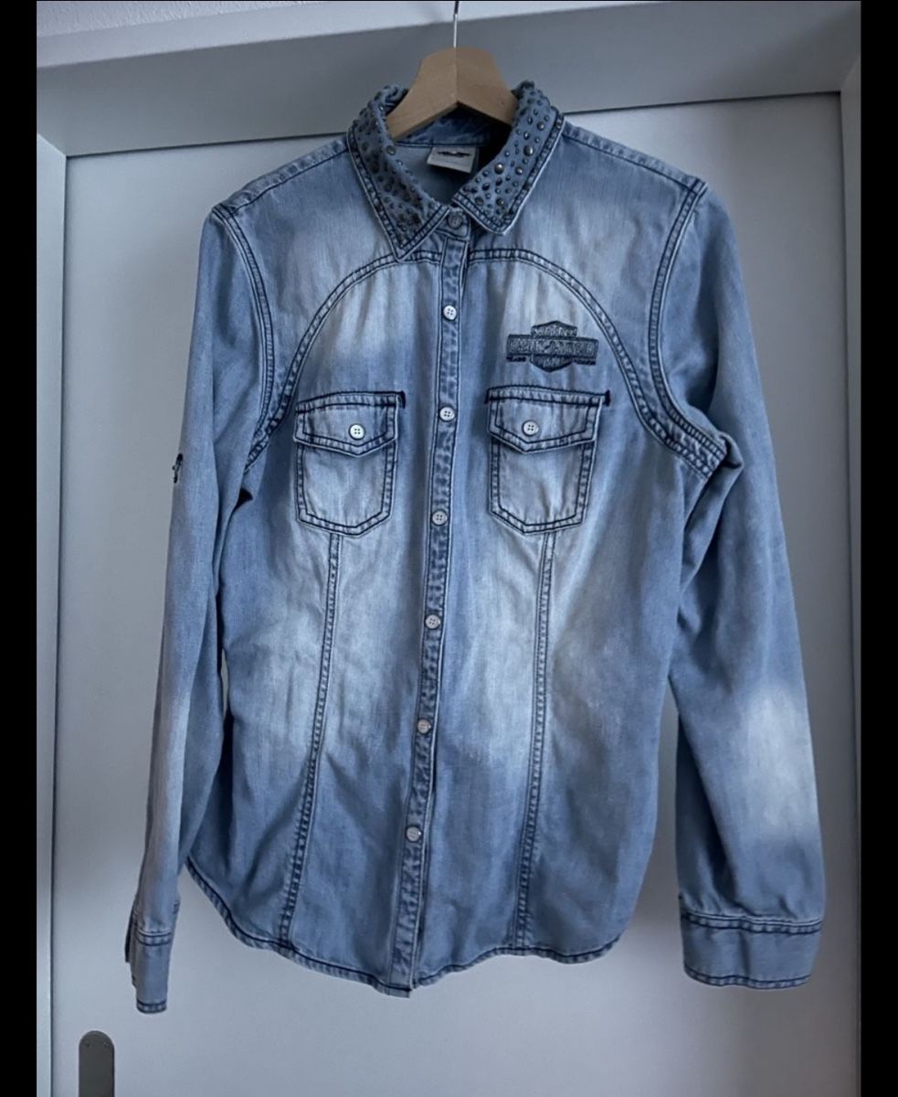Harley-Davidson Camicette: Jeansbluse Harley Davidson L – Usato da Brunnen venduto da Skyline89