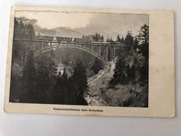 Kaubachtobelbrücke beim Gontenbad  - Zug
