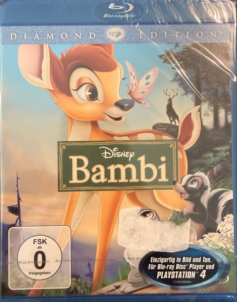 Tutti i DVDs: Disney Bambi Bluray Originalverpackt – Nuovo e nell'imballaggio originale da Würenlos venduto da Niesli22