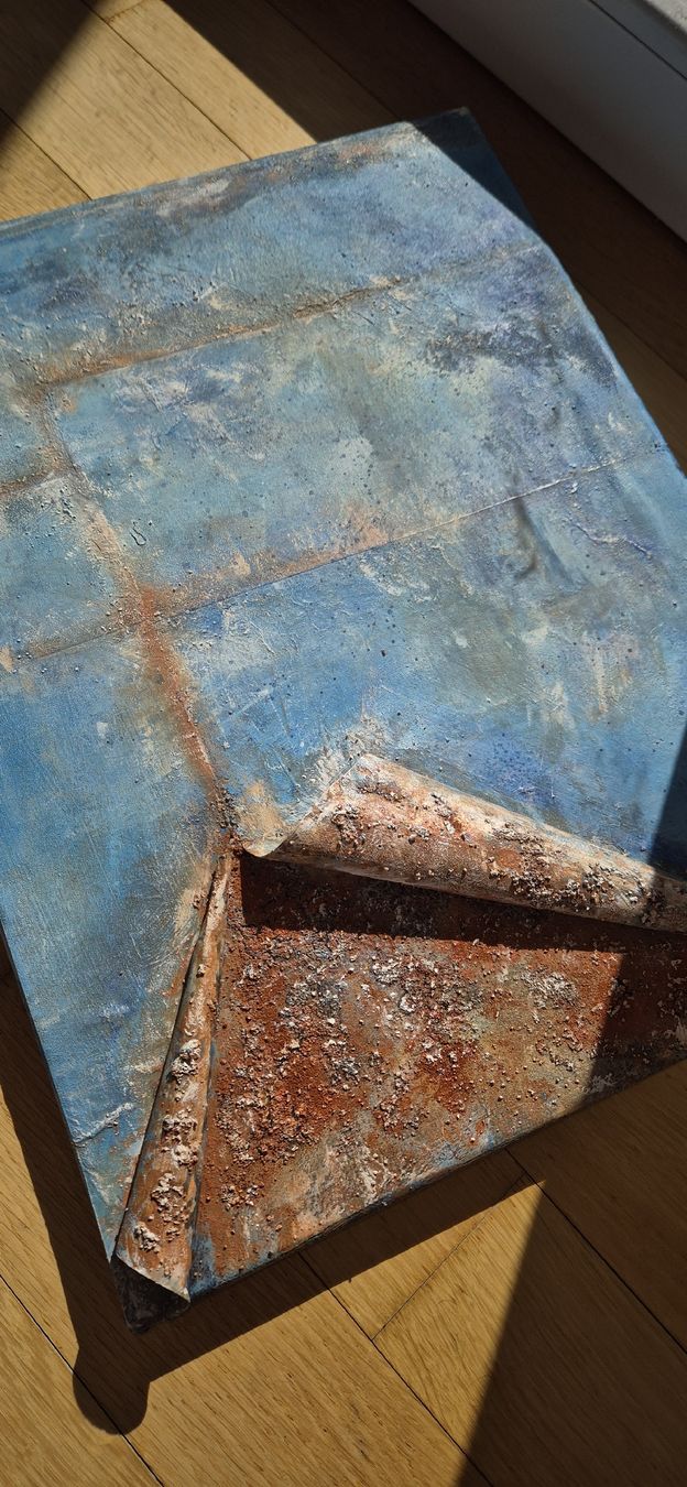 Tableaux: Abstraktes Acrylbild "Blaue Tiefe" – Neuf avec emballage d'origine à Ittigen par ann_6qvq 2