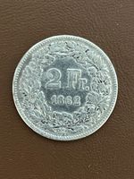 2 Franken Münze, Jahrgang 1862