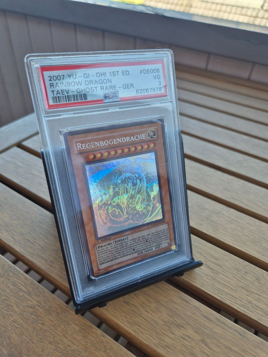 Yugioh Sammelbilder & Trading cards: Yu-Gi-Oh! 1st Ed. Regenbogen Drache - TAEV -Ghost Rare DE006 – Gebraucht aus Neftenbach von fuschetto1072 3