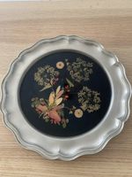 Zinnteller mit echten Blumen /🇨🇭🇨🇭MADE IN SWITZERLAND