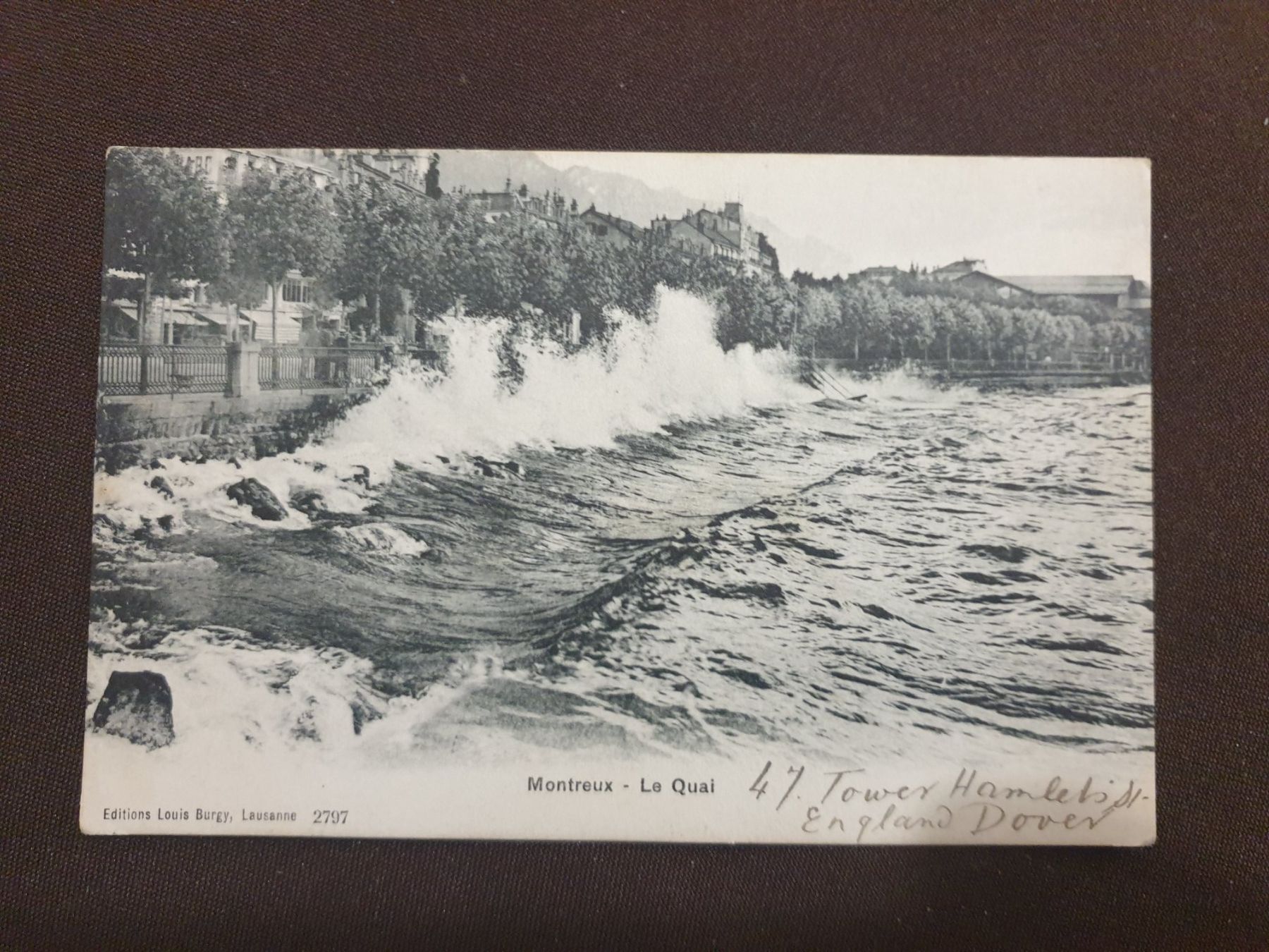 Cartoline postali: Carte postale Montreux, 1909 – Usato da Versoix venduto da rucio