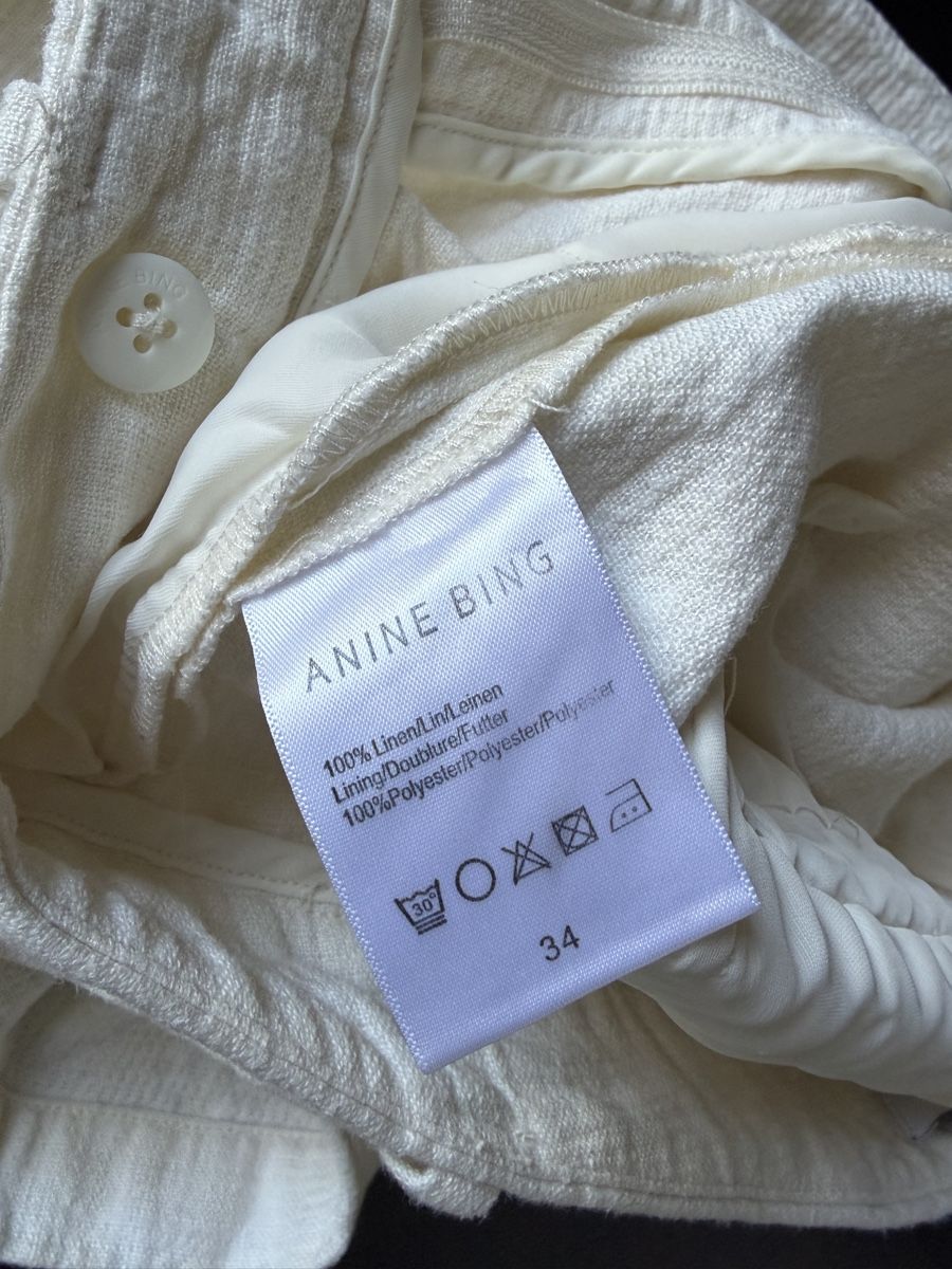 Anine Bing Pantaloni: Anine Bing Linen Shorts - NEW – Nuovo (secondo la descrizione) da Genève venduto da mar_66ky 3