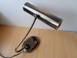 ALTE LAMPE LEUCHTE KLAVIERLAMPE MESSING TISCHLAMPE