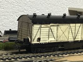 Märklin Güterwagen, H0, gebrauch. Schlusswagen Antik