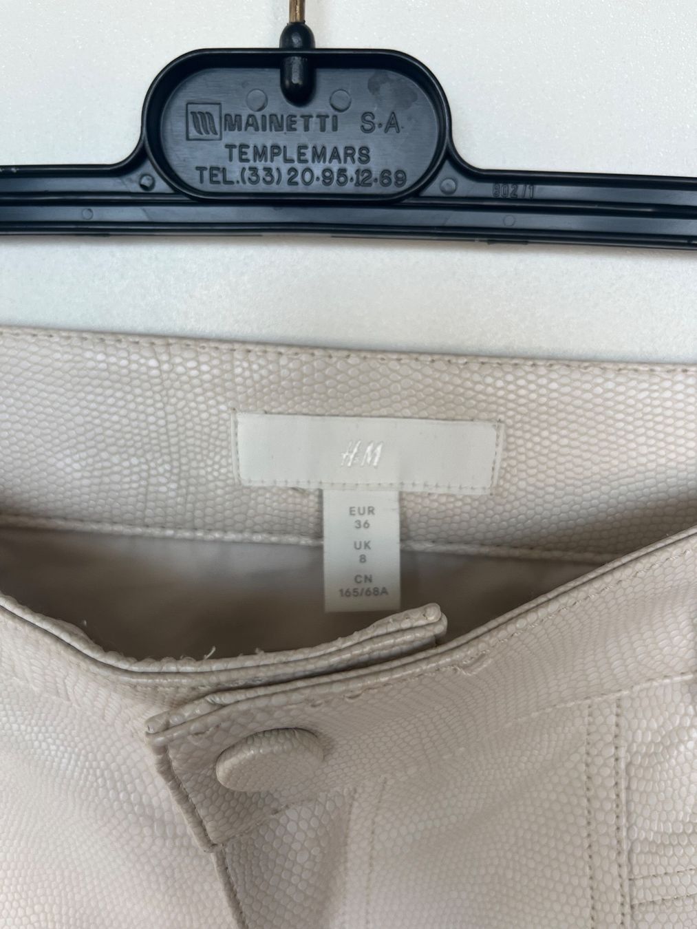 H&M Gonne: Jupe cuir beige – Nuovo (secondo la descrizione) da Neuchâtel venduto da Ariane_vn00 1