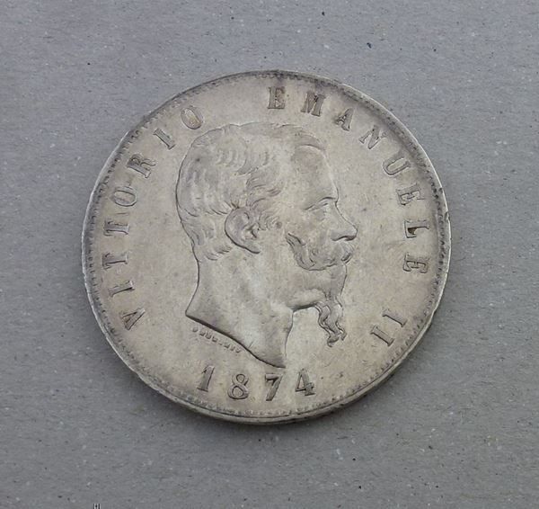 Tutti le monete: Italien ++ 5 Lire 1874 – Usato da Walkringen venduto da Casablanca777
