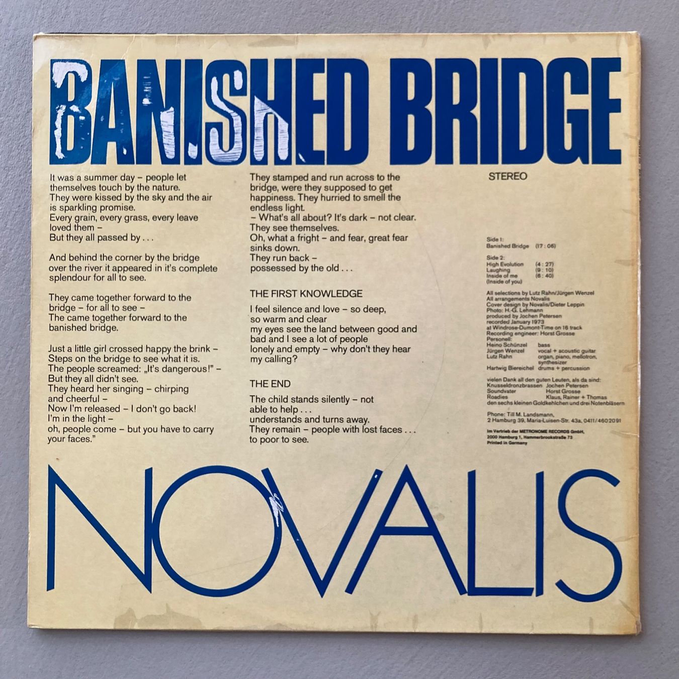 Dischi in vinile: Novalis - banished bridge - LP – Usato da dachsen venduto da oheio 2