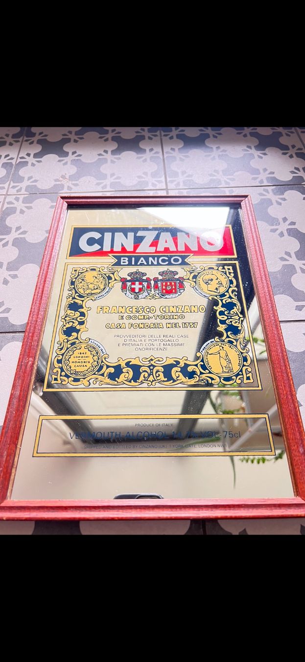 Specchi: Vintage CINZANO mirror – Nuovo (secondo la descrizione) da Lausanne venduto da NYC67 4