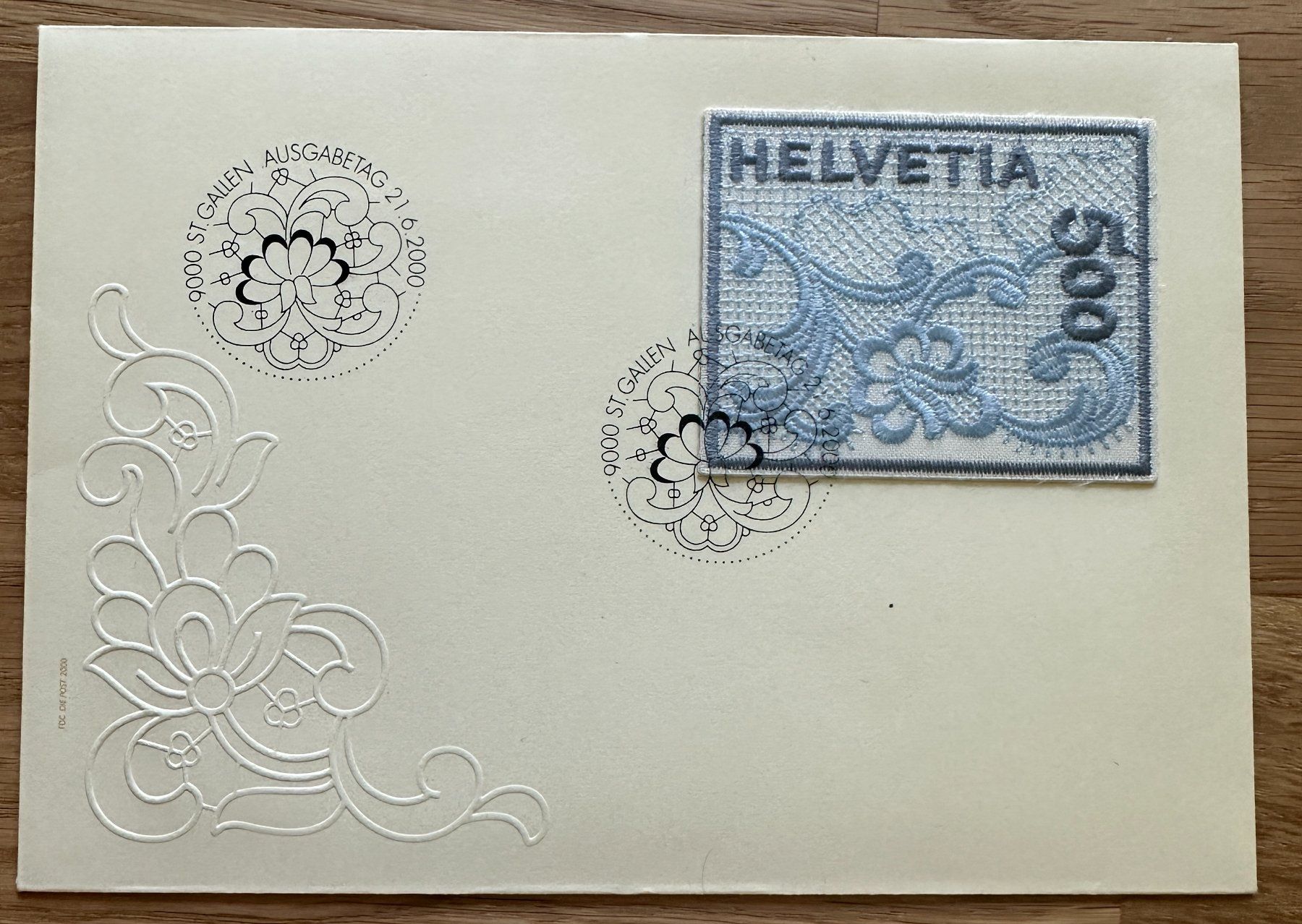 Alle Briefmarken: Stoffmarke SBK Nr. 998 FDC 2000 – Gebraucht aus St-Sulpice VD von ME22