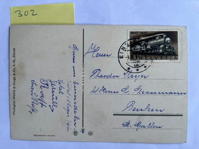 Ansichtskarten: Postkarte Einsiedeln Kloster, alt – Gebraucht aus Niederwil AG von dahu75 1