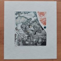 Exlibris Anastasia Melnikova - Original Radierung signiert