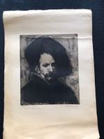 Hermann Hubacher (1885-1976) grosse Radierung
