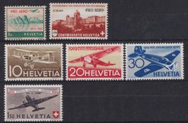 Flugpost Schweiz: Auswahl ** - Kat. 57.--