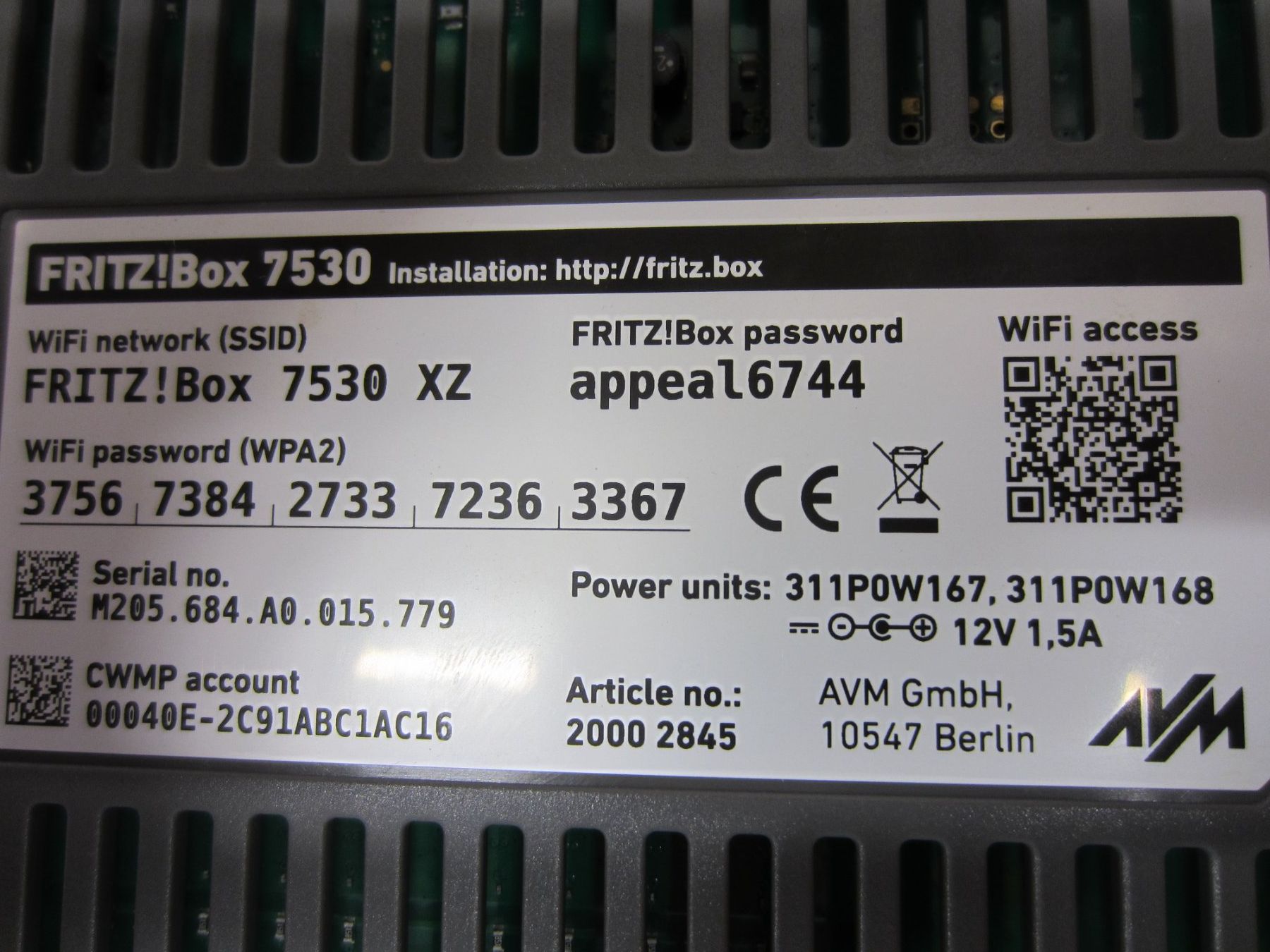 Fritz Modem & Router: Fritz Box 7530 – Usato da Bachenbülach venduto da Fishair 1