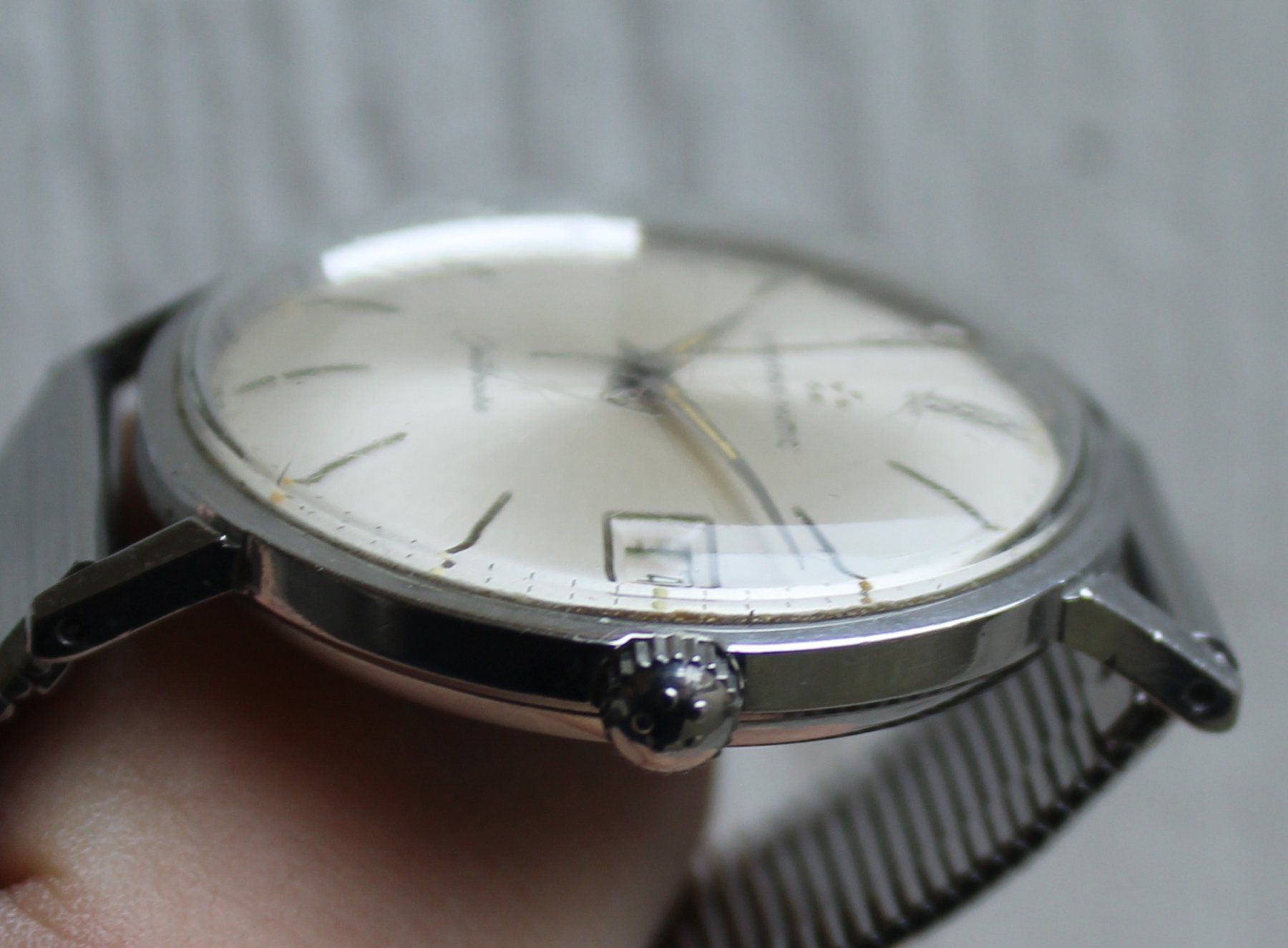 Eterna Orologi: Eterna Matic Centenaire Automatic Datum Melanaiseband Stahl – Usato da Zürich venduto da Auctionata 2