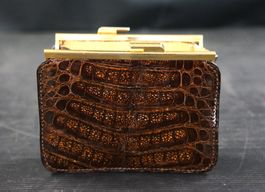Vintage Krokodil Leder Portmonnaie