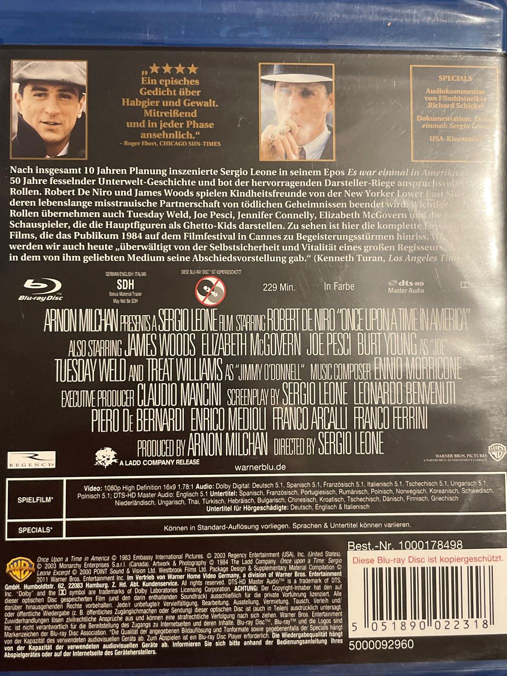 Tutti i DVDs: Es war einmal in Amerika (1984) – Nuovo (secondo la descrizione) da Waldenburg venduto da Gonzo8 1