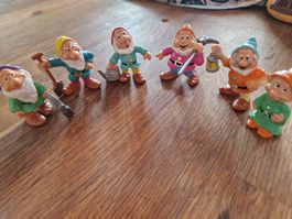 Blanche-Neige/Lot de 7 nains Bullyland vintage (Made in D)